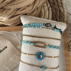 BRACELETS TURQUOISE&DORÉ