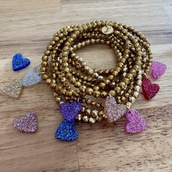 BRACELETS HEMATITE & COEUR...