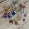 MINI CREOLES COQUILLAGES A PAILETTES