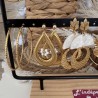 BOUCLES D'OREILLES THEME BLANC&DORÉ