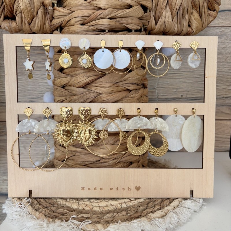 BOUCLES thème BLANC&DORÉ