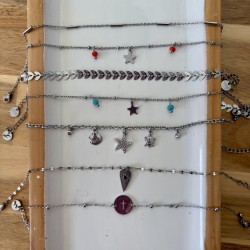 BRACELET CHEVILLE/ ARGENTÉ