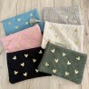 POCHETTE VELOURS COEURS