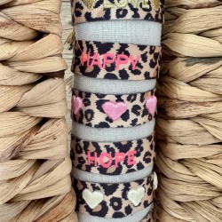 BRACELETS LEOPARD TISSÉS