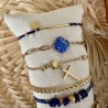 BRACELETS/  BLEU & DORÉ