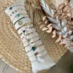 BRACELETS THEME VERT&DORÉ