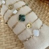 BRACELETS THEME VERT&DORÉ
