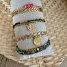 BRACELETS DOUBLE RANGS/DORÉ