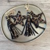PORTE CLE ETOILE LEOPARD