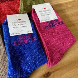 CHAUSSETTES A PAILLETTES soeur complice