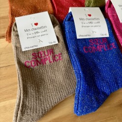 CHAUSSETTES A PAILLETTES soeur complice