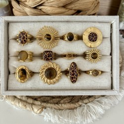 BAGUES OEIL DE TIGRE & LEOPARD