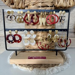 BOUCLES thème BORDEAUX&DORÉ