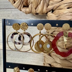 BOUCLES thème BORDEAUX&DORÉ