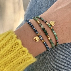 BRACELETS PERLES & COEUR