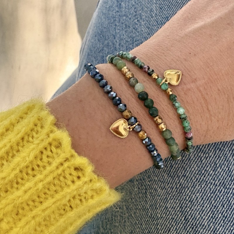 BRACELETS PERLES & COEUR