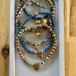 BRACELETS PERLES & COEUR