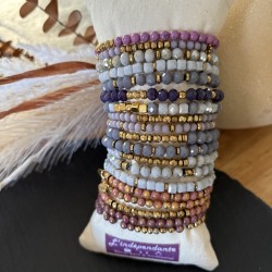 BRACELETS PERLES COLORÉES